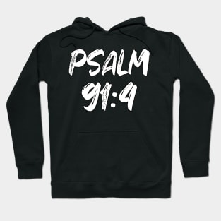 Psalm 91:4 Typography Hoodie